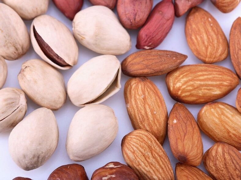pistaatsiapähklid ja mandlid potentsi suurendamiseks